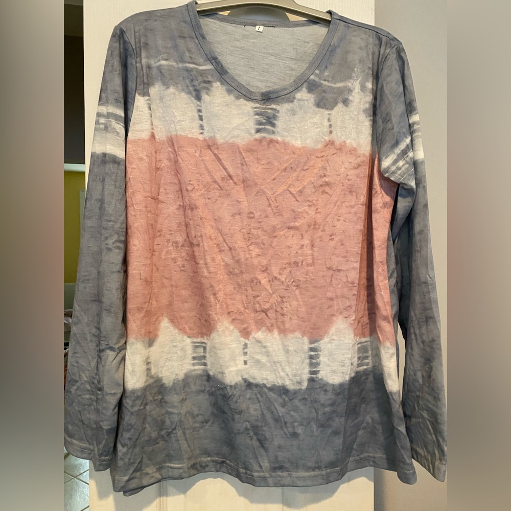 Ombré tie dyed top